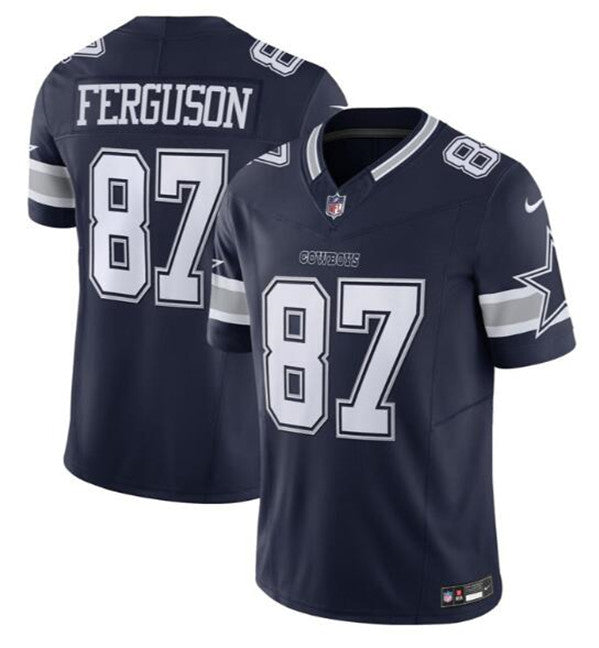 Jake Ferguson Dallas Cowboys navy FUSE jersey