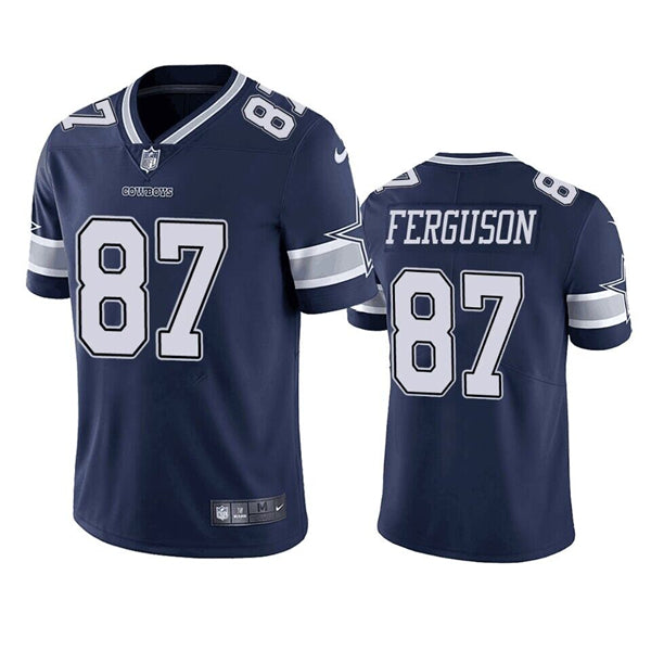 Jake Ferguson Dallas Cowboys navy jersey