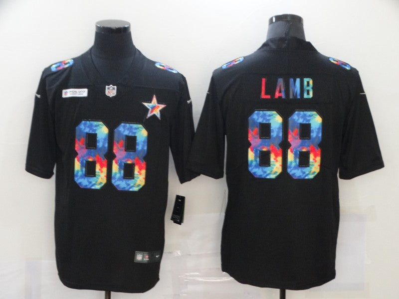 Dallas Cowboys #88 CeeDee Lamb 2020 Black Crucial Catch Jersey