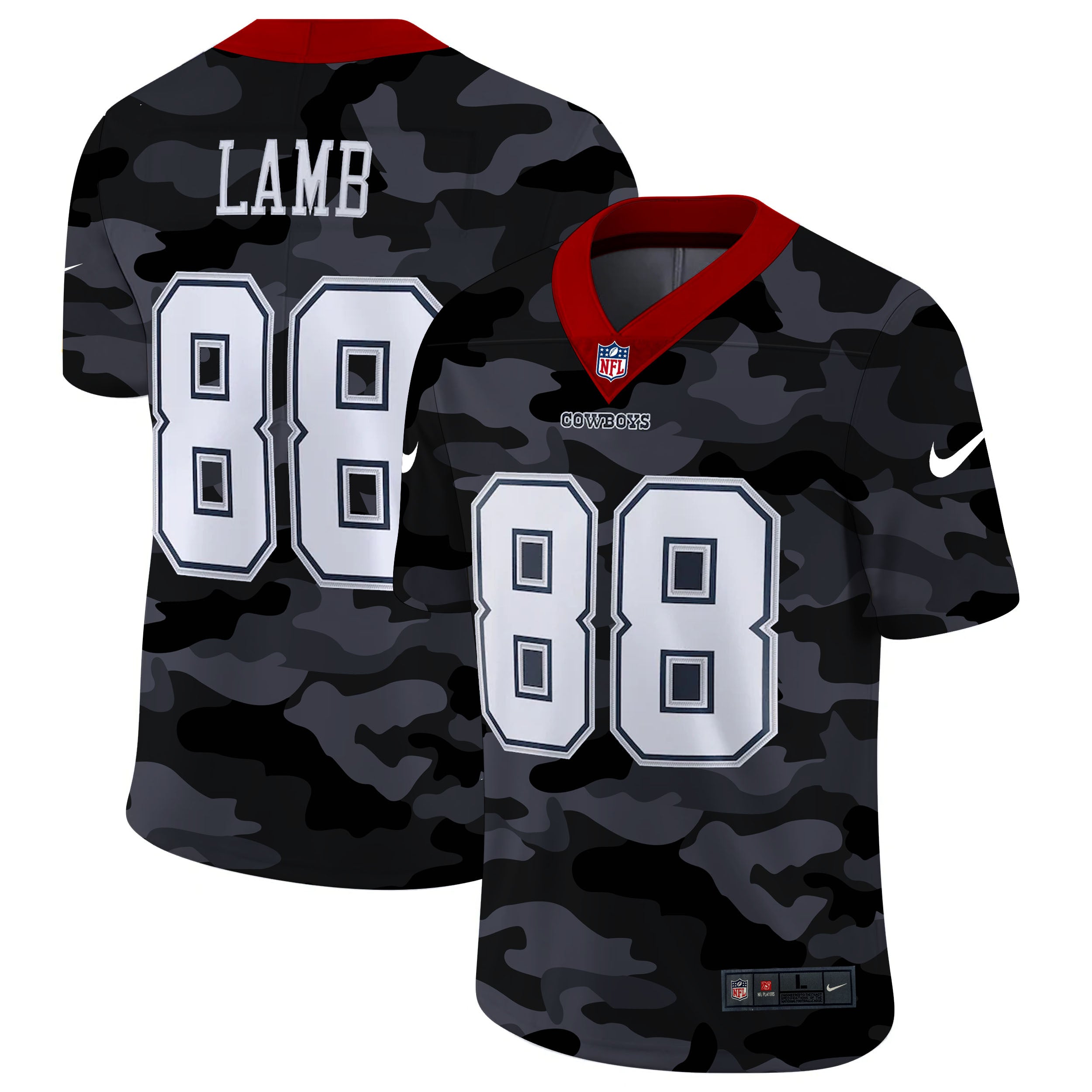 Dallas Cowboys #88 CeeDee Lamb 2020 Camo Jersey