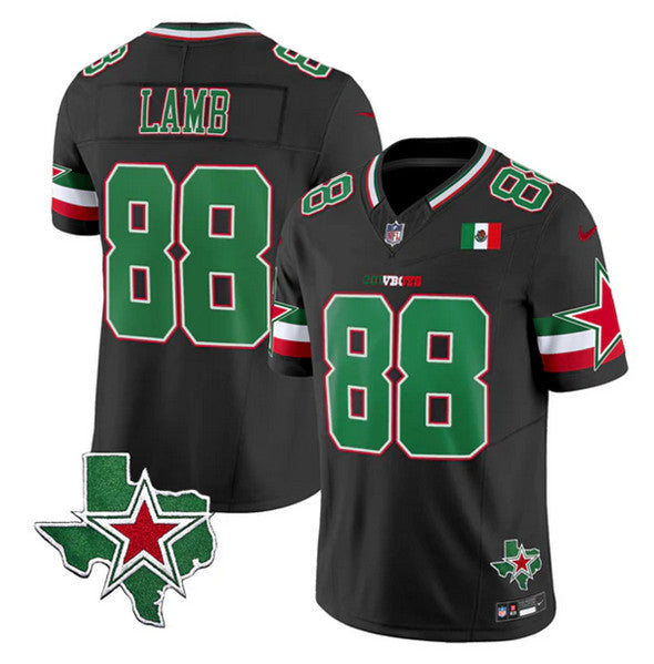Dallas Cowboys #88 CeeDee Lamb Black 2024 FUSE Mexico Jersey