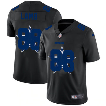 Dallas Cowboys #88 CeeDee Lamb Black Shadow Logo Jersey