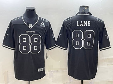 CeeDee Lamb Dallas Cowboys black jersey