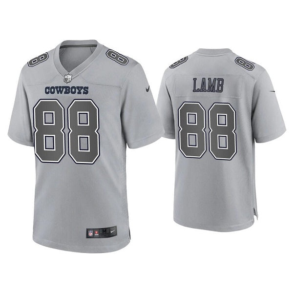 Dallas Cowboys #88 CeeDee Lamb Gray Atmosphere Fashion Game Jersey