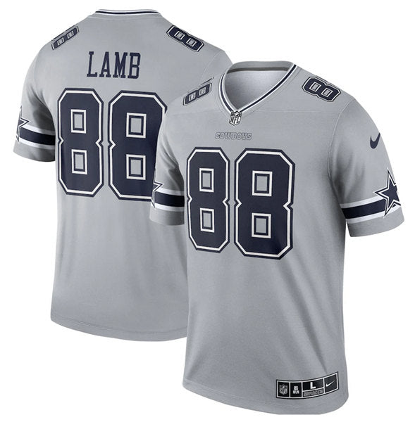 Dallas Cowboys #88 CeeDee Lamb Gray Game Jersey