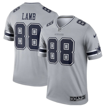 Dallas Cowboys #88 CeeDee Lamb Gray Game Jersey
