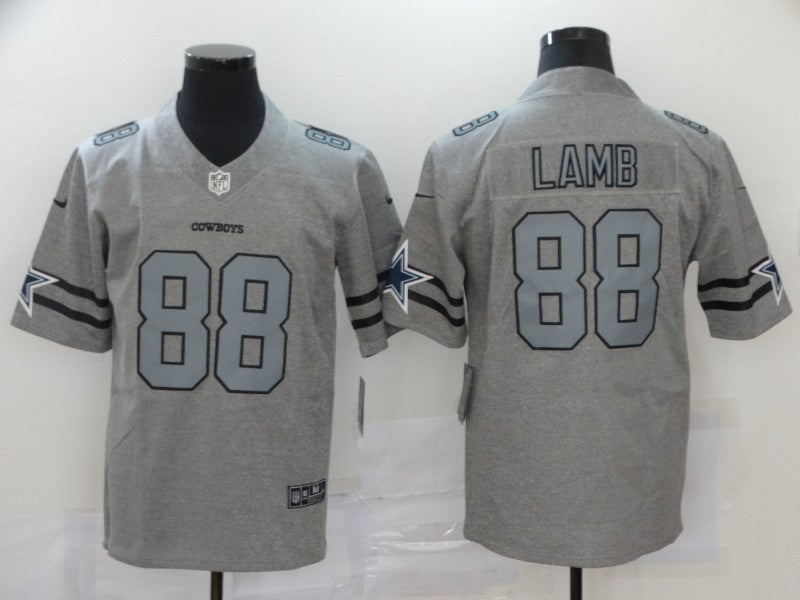Dallas Cowboys #88 CeeDee Lamb Grey Jersey
