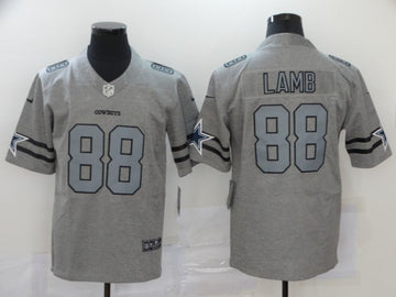 Dallas Cowboys #88 CeeDee Lamb Grey Jersey