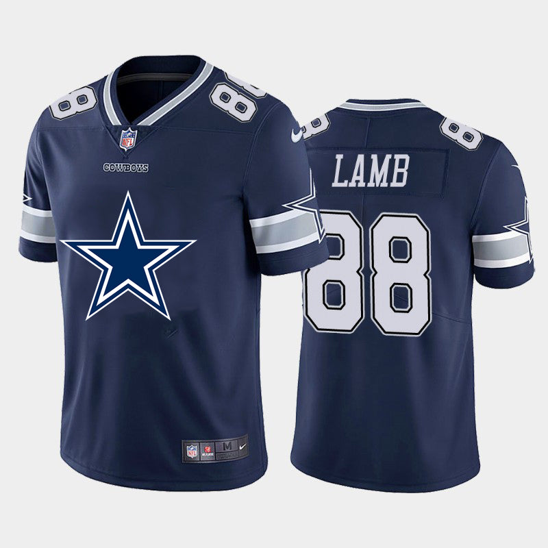 Dallas Cowboys #88 CeeDee Lamb Navy 2020 Team Big Logo Jersey