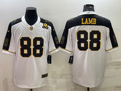 CeeDee Lamb Dallas Cowboys white jersey