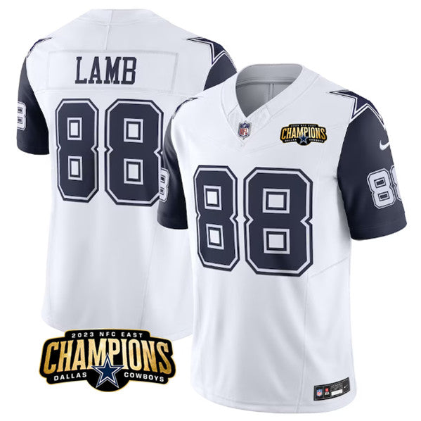 CeeDee Lamb Dallas Cowboys white-navy FUSE jersey