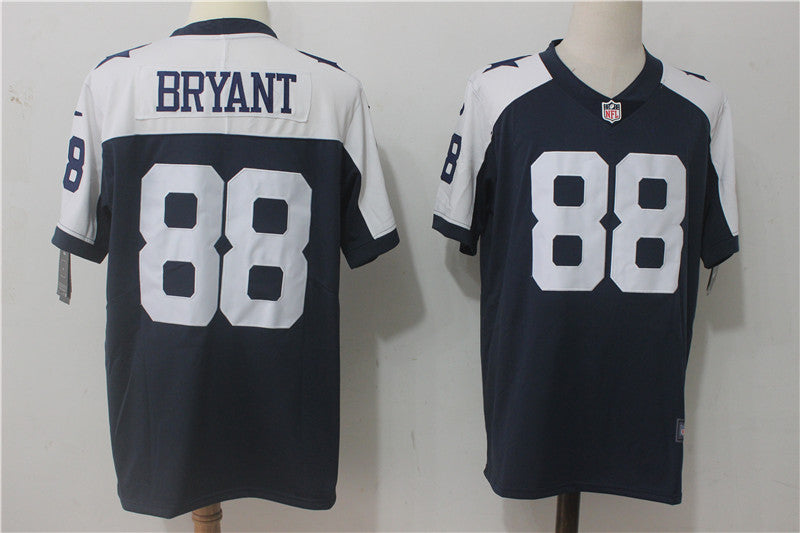 Dallas Cowboys #88 Dez Bryant Navy Blue Thanksgiving Throwback Jersey
