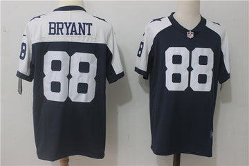 Dallas Cowboys #88 Dez Bryant Navy Blue Thanksgiving Throwback Jersey
