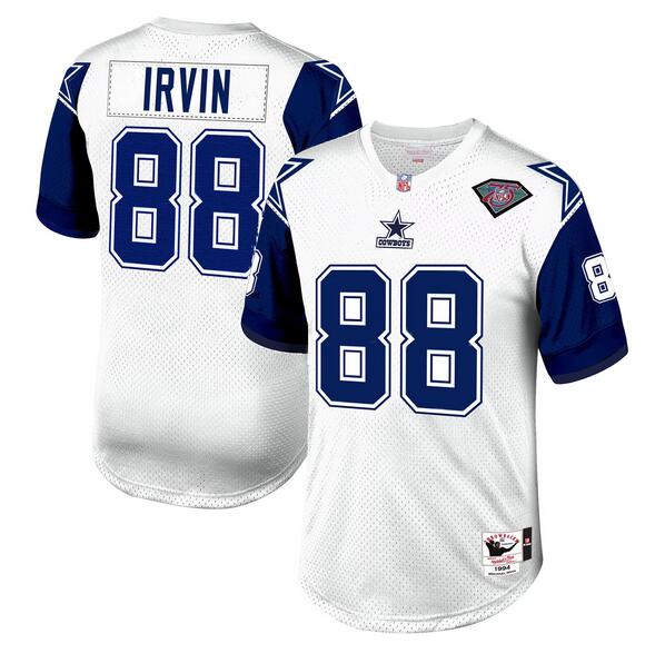 Michael Irvin Dallas Cowboys white Throwback jersey