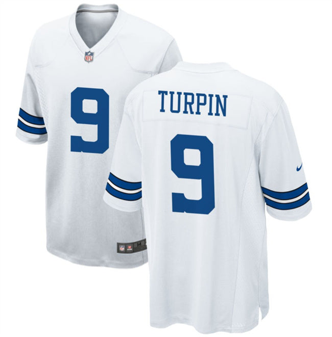 Dallas Cowboys #9 KaVontae Turpin White Football Game Jersey