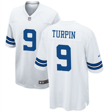 Dallas Cowboys #9 KaVontae Turpin White Football Game Jersey