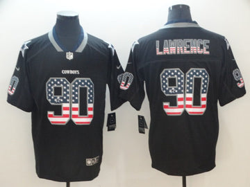 Dallas Cowboys #90 Demarcus Lawrence 2018 Black USA Flag Color Rush Jersey