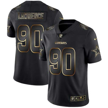 Dallas Cowboys #90 Demarcus Lawrence 2019 Black Gold Edition Jersey