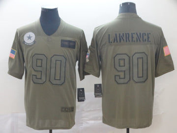 Dallas Cowboys #90 Demarcus Lawrence 2019 Camo Salute To Service Jersey