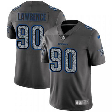 Dallas Cowboys #90 Demarcus Lawrence 2019 Gray Fashion Static Jersey