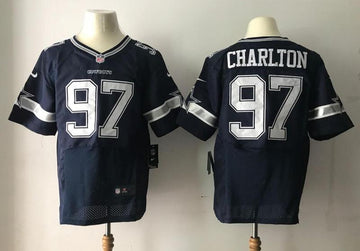 Dallas Cowboys #97 Taco Charlton Navy 2017 Elite Jersey