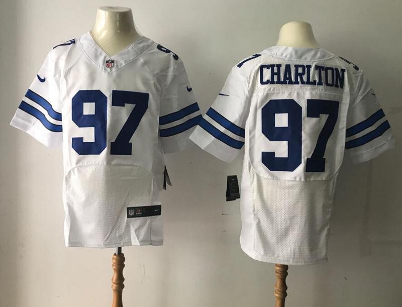 Dallas Cowboys #97 Taco Charlton White 2017 Elite Jersey