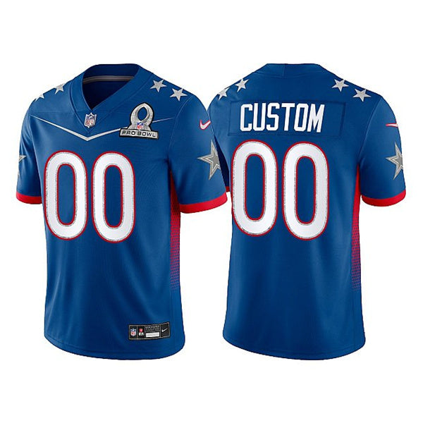 Dallas Cowboys Custom 2022 Royal Pro Bowl Jersey