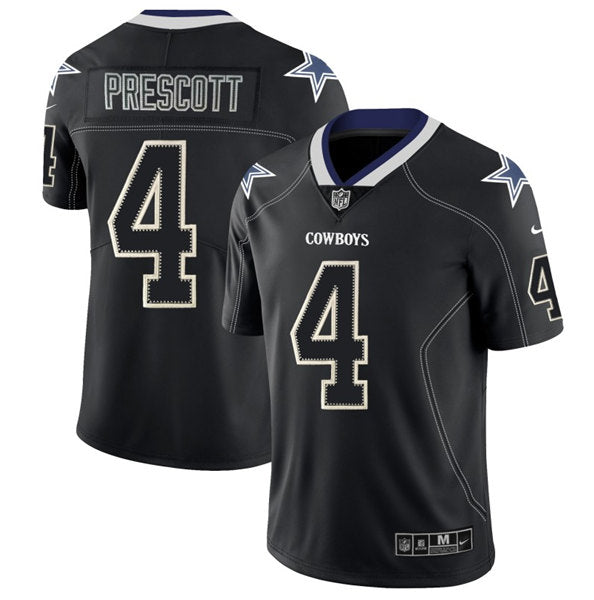 Dallas Cowboys Custom Black Lights Out Color Rush Jersey