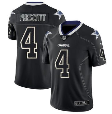 Dallas Cowboys Custom Black Lights Out Color Rush Jersey