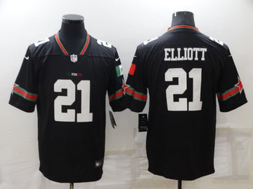 Dallas Cowboys Custom Black Mexico Jersey