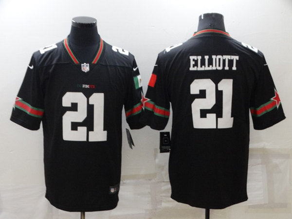 Dallas Cowboys Custom Black Mexico Jersey