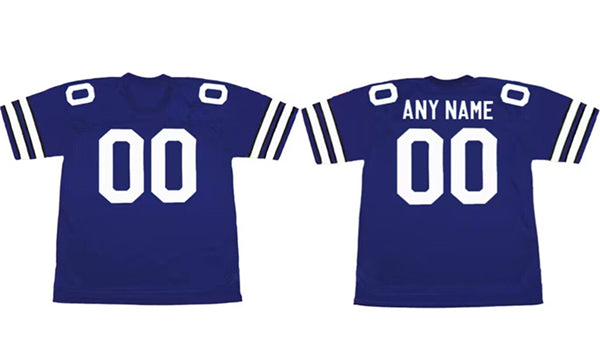 Custom Dallas Cowboys navy Throwback jersey