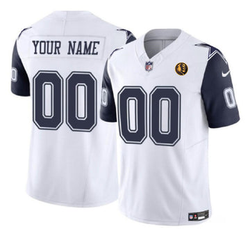 Custom Dallas Cowboys white FUSE jersey