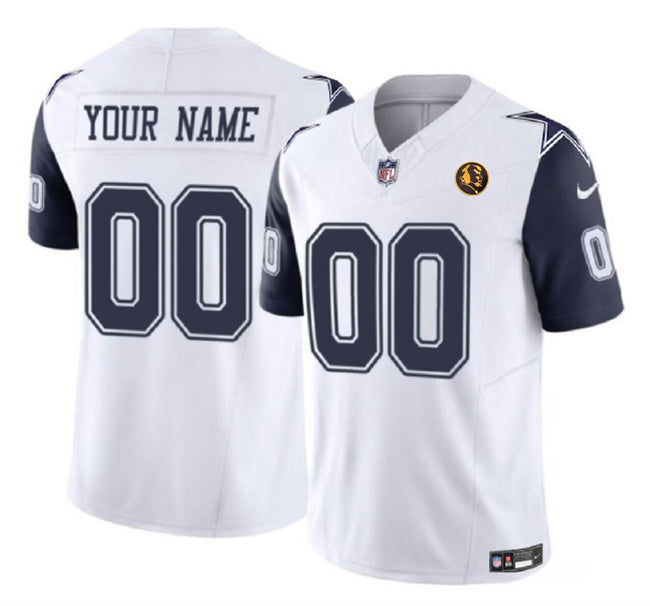 Custom Dallas Cowboys white FUSE jersey