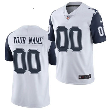 Dallas Cowboys Custom White Color Rush Jersey