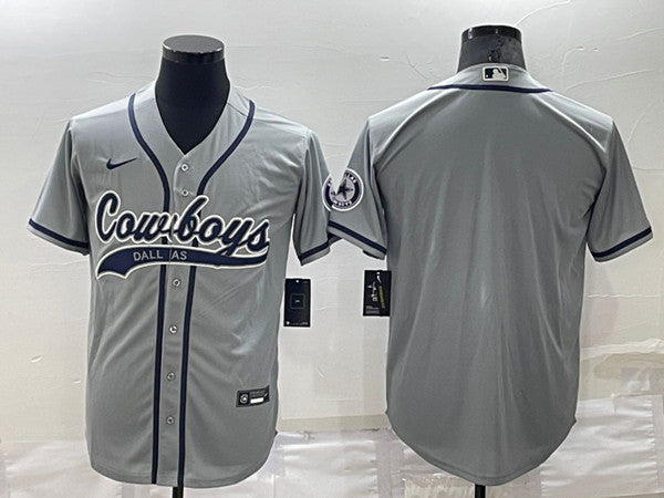 Dallas Cowboys Blank Grey Jersey
