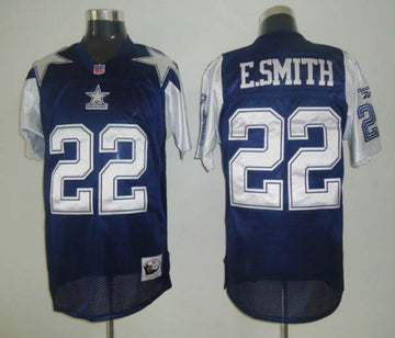 Dallas Cowboys Customized Navy White Mitchell & Ness Throwback Jersey