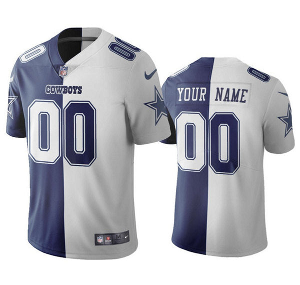Dallas Cowboys Customized Navy-White Jersey