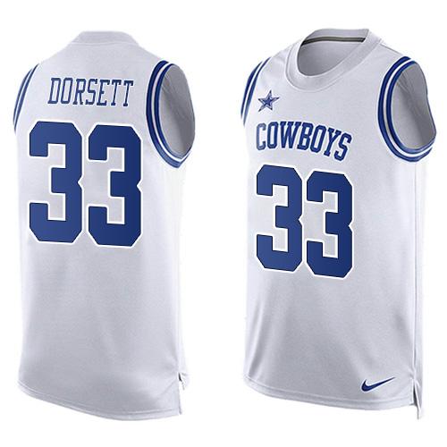 Dallas Cowboys Customized White Tank Top Jersey