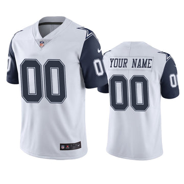 Dallas Cowboys Customized White Team Color Jersey