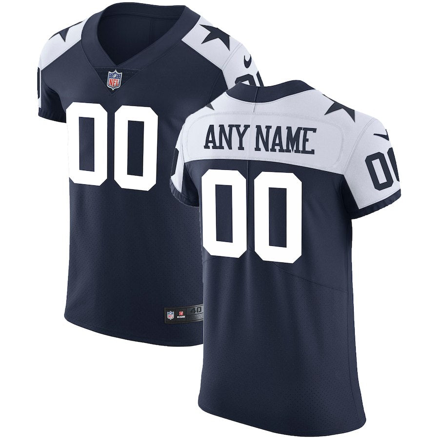 Dallas Cowboys Navy Custom Elite Jersey