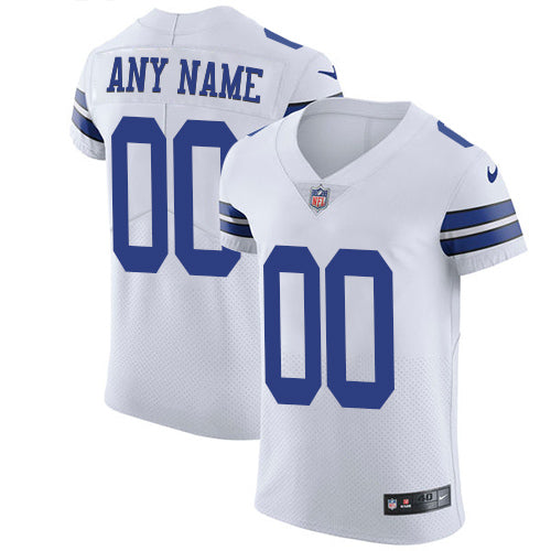 Dallas Cowboys White Custom Elite Jersey