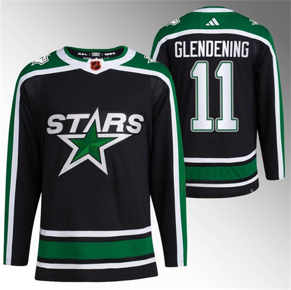 Luke Glendening Dallas Stars black Reverse Retro jersey