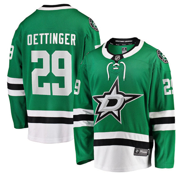 Jake Oettinger Dallas Stars green jersey
