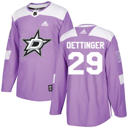 Jake Oettinger Dallas Stars purple jersey