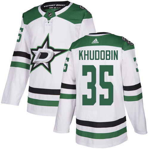 Anton Khudobin Dallas Stars white jersey