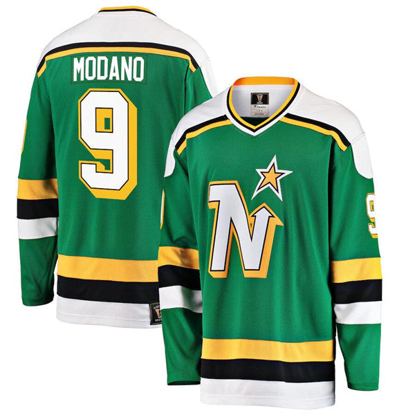 Mike Modano Dallas Stars green jersey
