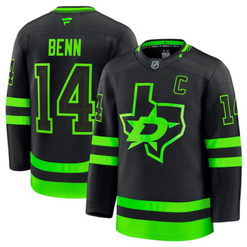 Custom Dallas Stars black Alternate jersey
