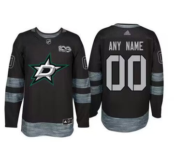 Custom Dallas Stars black jersey