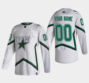 Custom Dallas Stars white jersey